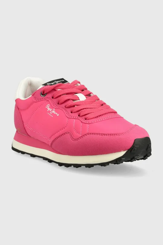 Sneakers boty Pepe Jeans NATCH ostrá růžová