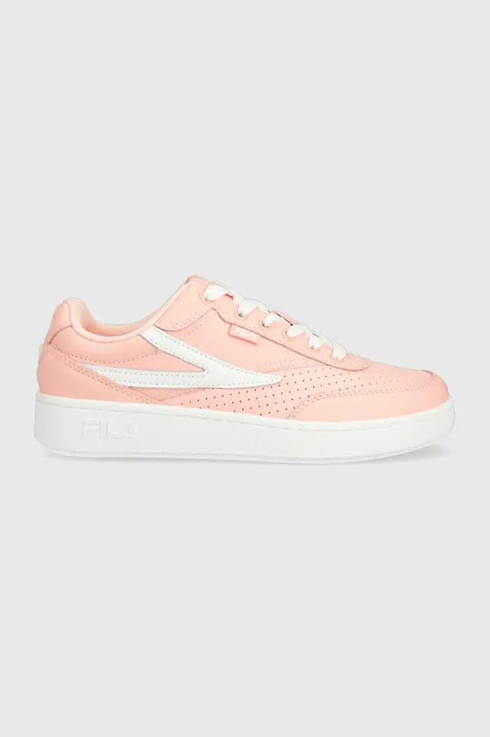 ροζ Δερμάτινα αθλητικά παπούτσια Fila SEVARO Γυναικεία