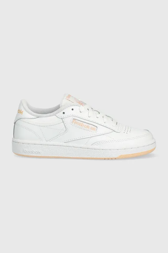 white Reebok Classic leather sneakers CLUB C 85 Women’s