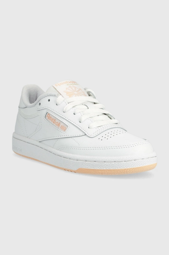 Usnjene superge Reebok Classic CLUB C 85 bela