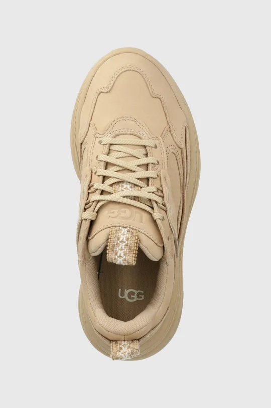 beige UGG sneakers in pelle Ca1