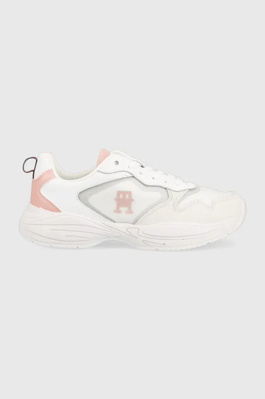 bianco Tommy Hilfiger sneakers in pelle SPORTY TH RUNNER Donna