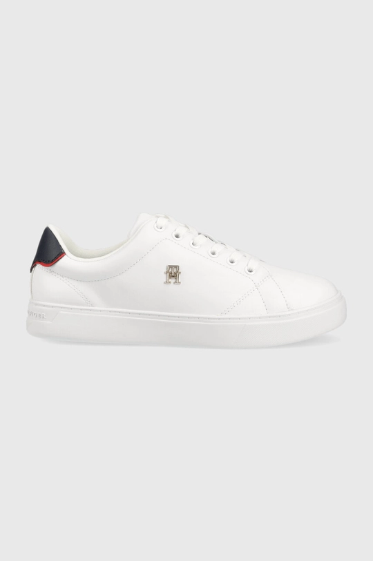 λευκό Δερμάτινα αθλητικά παπούτσια Tommy Hilfiger ELEVATED ESSENTIAL COURT SNEAKER Γυναικεία