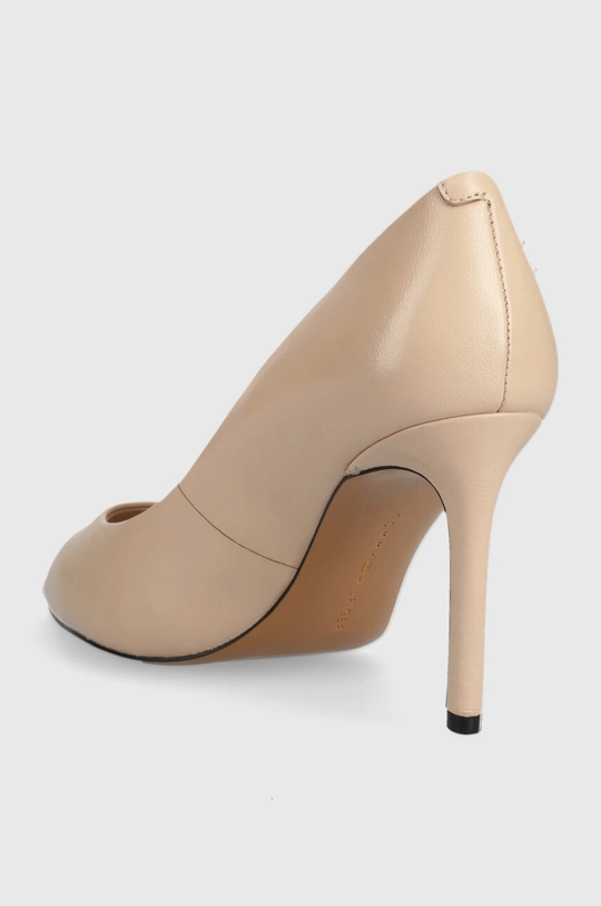 Kožne štikle Tommy Hilfiger TH POINTY FEMININE PUMP  Vanjski dio: Prirodna koža Unutrašnji dio: Tekstilni materijal, Prirodna koža Potplat: Sintetički materijal