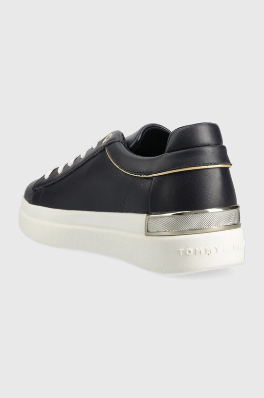 Usnjene superge Tommy Hilfiger LUX METALLIC CUPSOLE SNEAKER  Zunanjost: Naravno usnje Notranjost: Tekstilni material Podplat: Sintetični material