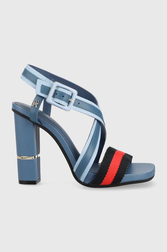 μπλε Σανδάλια Tommy Hilfiger HARDWARE BLOCK HIGH HEEL COMBO Γυναικεία