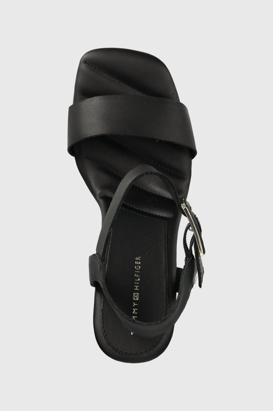 czarny Tommy Hilfiger sandały HARDWARE WEDGE SANDAL