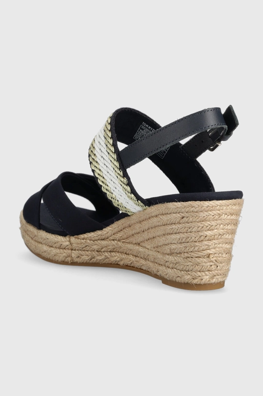 Sandali Tommy Hilfiger GOLDEN WEBBING MID WEDGE  Zunanjost: Tekstilni material, Naravno usnje Notranjost: Tekstilni material, Naravno usnje Podplat: Sintetični material