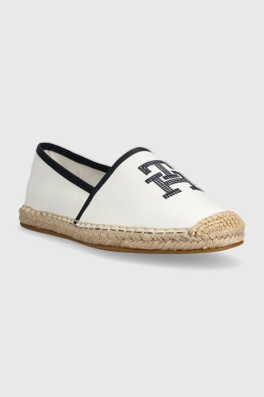 Tommy Hilfiger espadryle TH EMBROIDERED ESPADRILLE biały