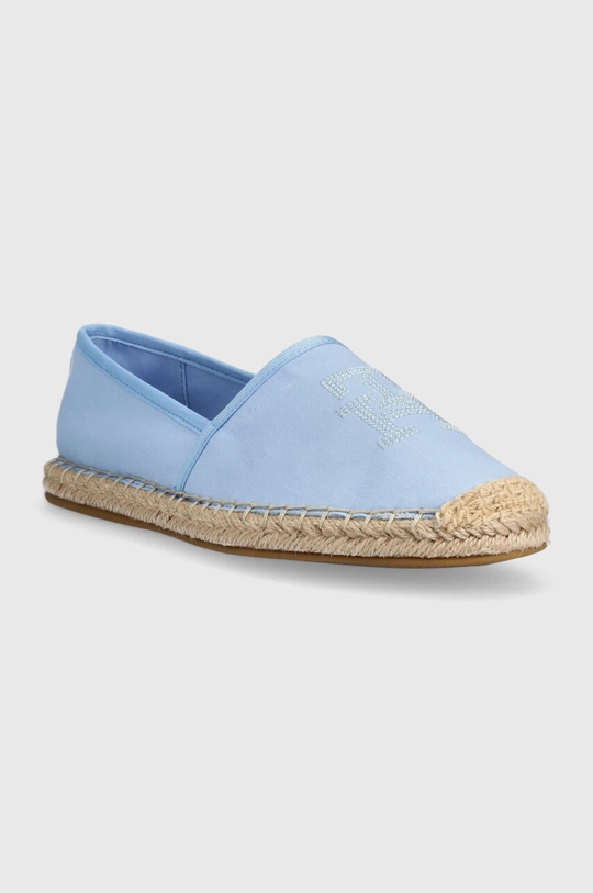 Espadrile Tommy Hilfiger TH EMBROIDERED ESPADRILLE modra