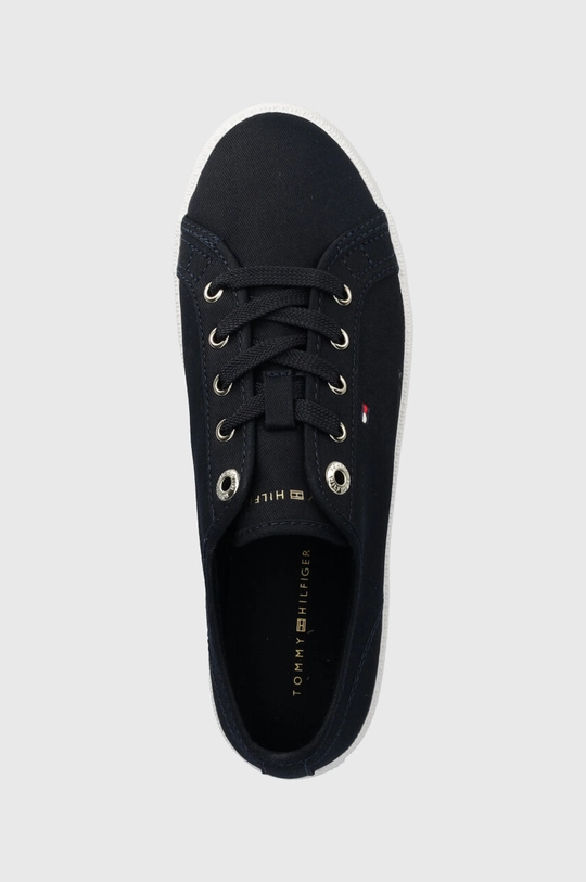 σκούρο μπλε Πάνινα παπούτσια Tommy Hilfiger ESSENTIAL VULCANIZED SNEAKER