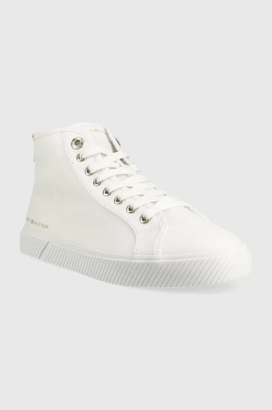 Πάνινα παπούτσια Tommy Hilfiger ESSENTIAL HIGHCUT SNEAKER λευκό