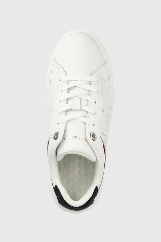 λευκό Δερμάτινα αθλητικά παπούτσια Tommy Hilfiger FEMININE COURT SNEAKER