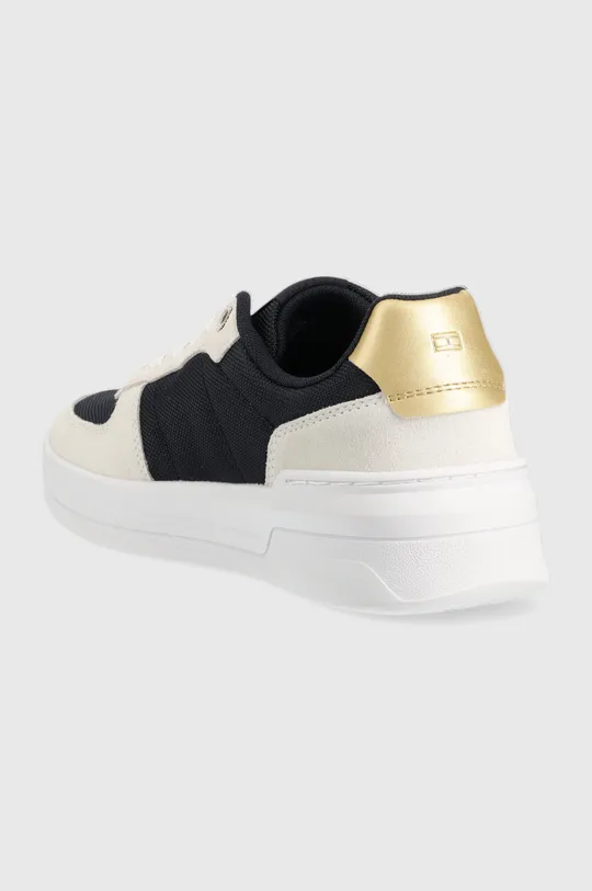Tommy Hilfiger sneakersy BASKET SNEAKER WITH WEBBING GOLD Cholewka: Materiał tekstylny, Skóra naturalna, Wnętrze: Materiał tekstylny, Podeszwa: Materiał syntetyczny