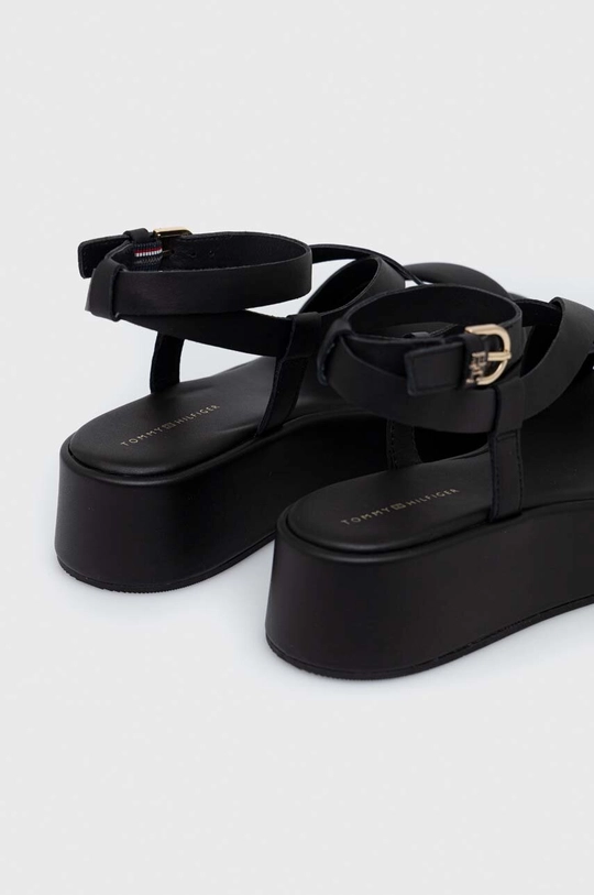 Kožené sandále Tommy Hilfiger NEW FLATFORM STRAP  Zvršok: Prírodná koža Vnútro: Syntetická látka, Prírodná koža Podrážka: Syntetická látka