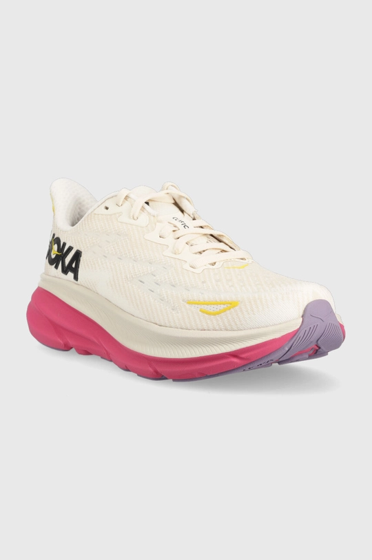 Hoka One One running shoes Clifton 9 beige