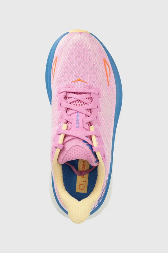 violet Hoka One One running shoes Clifton 9