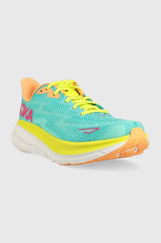 Hoka One One running shoes Clifton 9 turquoise