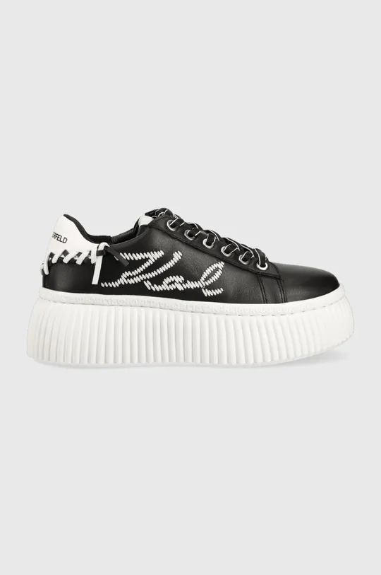 μαύρο Δερμάτινα αθλητικά παπούτσια Karl Lagerfeld KREEPER LO Γυναικεία