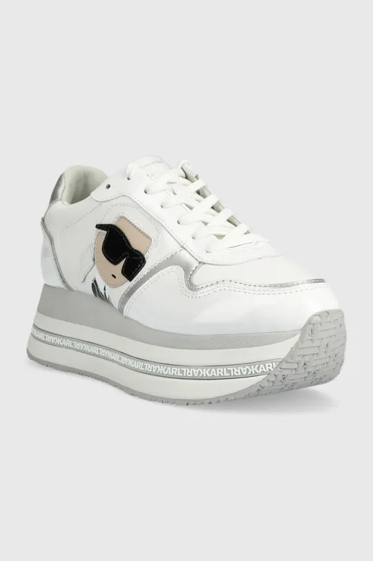 Karl Lagerfeld sneakersy skórzane VELOCITA MAX biały