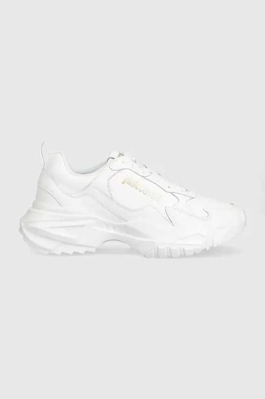 λευκό Δερμάτινα αθλητικά παπούτσια Just Cavalli Γυναικεία