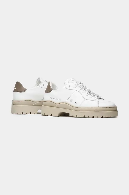 Filling Pieces sneakers in pelle Court Serrated bianco