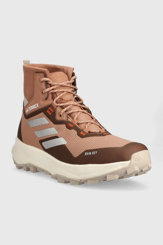 Παπούτσια adidas TERREX Hiker Rain.RDY Mid καφέ