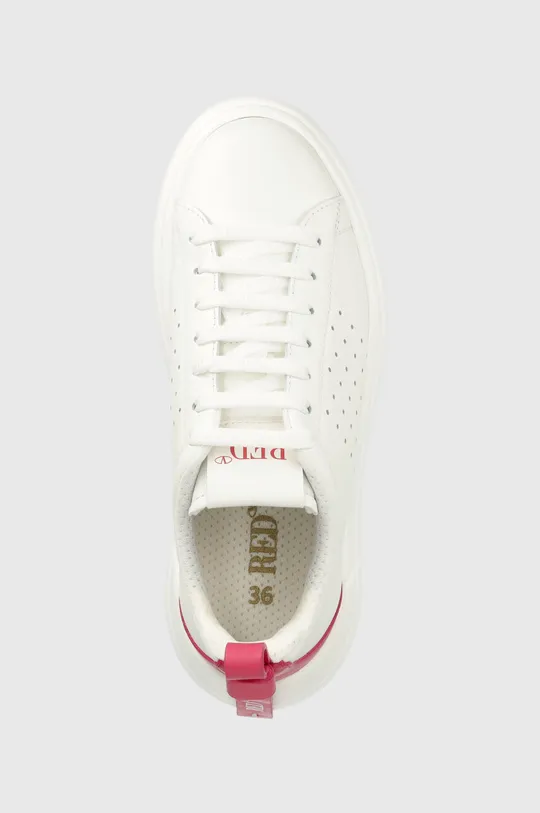 λευκό Δερμάτινα αθλητικά παπούτσια Red Valentino