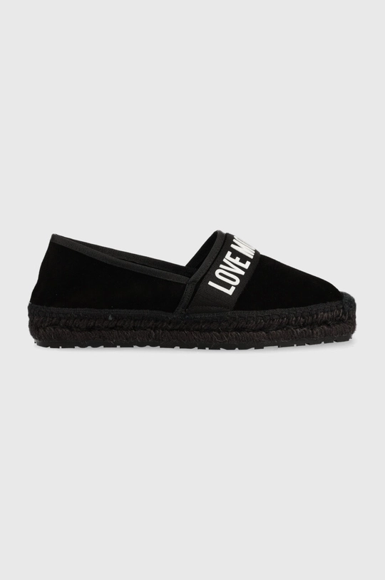 czarny Love Moschino espadryle Damski