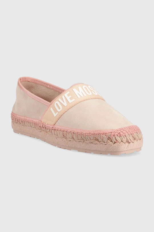 Espadrilky Love Moschino ružová