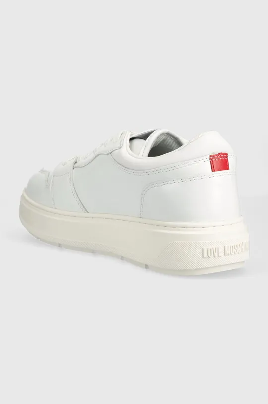 Love Moschino sneakers in pelle Gambale: Materiale tessile, Pelle naturale Parte interna: Materiale sintetico, Materiale tessile Suola: Materiale sintetico