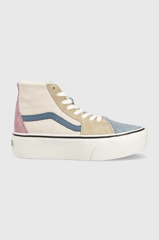 πολύχρωμο Σουέτ αθλητικά παπούτσια Vans SK8-Hi Tapered Stackfo Γυναικεία