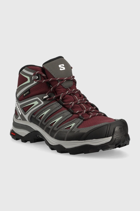 Salomon buty X Ultra Pioneer Mid GTX bordowy