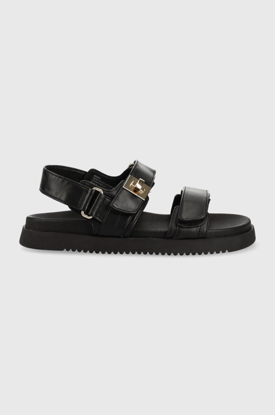 Steve Madden sandali in pelle Mona pelle fiore nero SM11002535.017