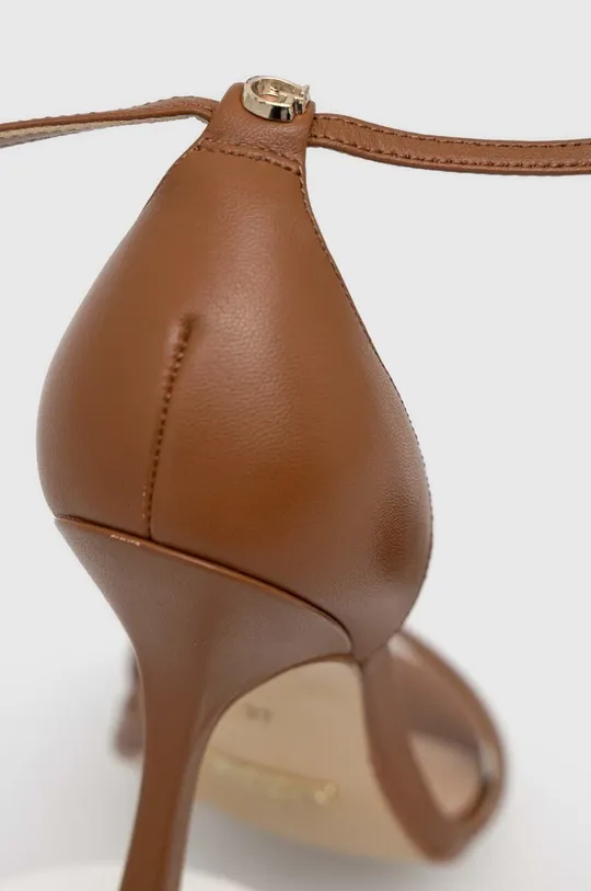 hnedá Kožené sandále Guess HYLAN2