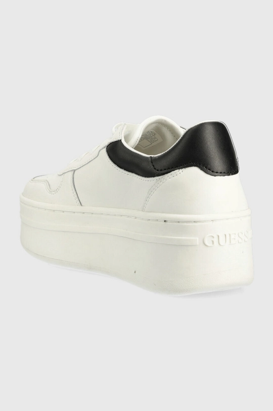 Scarpe Guess sneakers LIFET FL6LIF.LEA12.WHBLK bianco