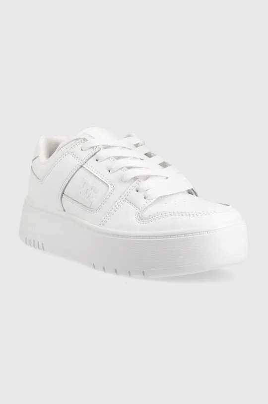 Δερμάτινα αθλητικά παπούτσια DC λευκό