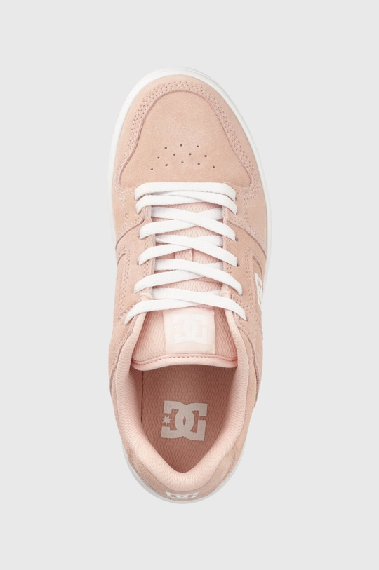 rosa DC sneakers in pelle