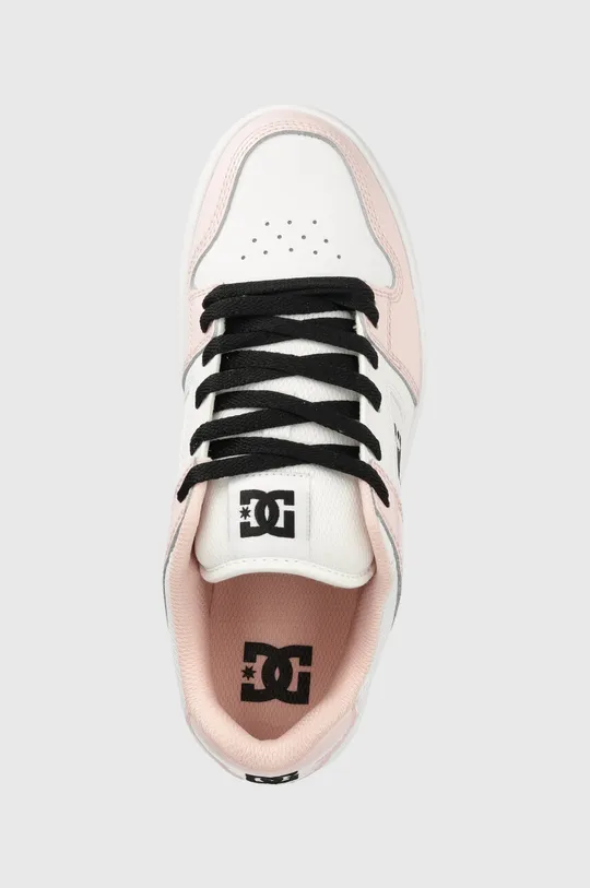 rosa DC sneakers in pelle