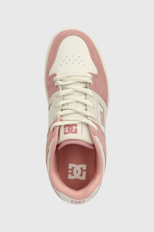 rosa DC sneakers in pelle