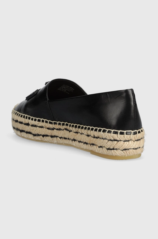 Tory Burch espadryle skórzane Double Stack Platform Cholewka: Skóra naturalna, Wnętrze: Skóra naturalna, Materiał tekstylny, Podeszwa: Materiał syntetyczny