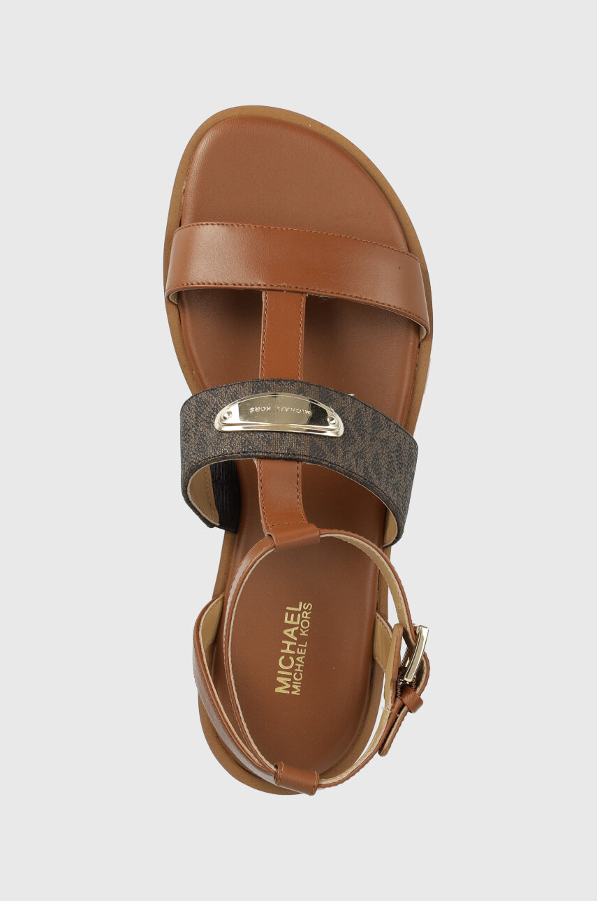 hnědá Kožené sandály MICHAEL Michael Kors Darcy