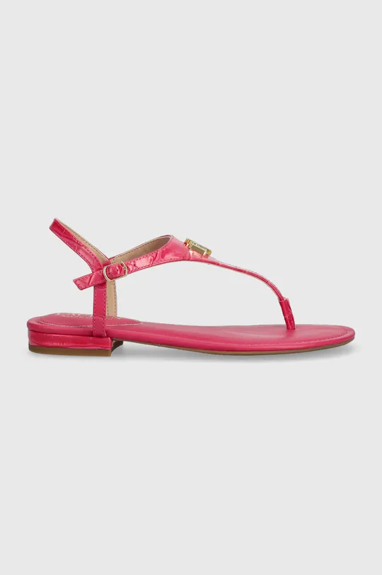 ružová Kožené sandále Lauren Ralph Lauren Ellington Dámsky