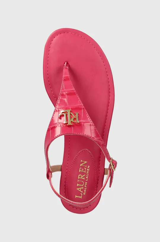 ružová Kožené sandále Lauren Ralph Lauren Ellington