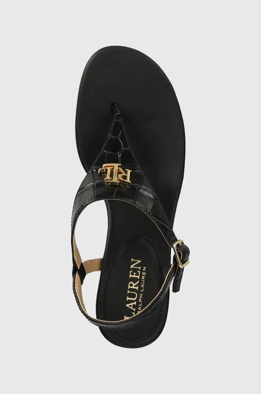čierna Kožené sandále Lauren Ralph Lauren Westcott II