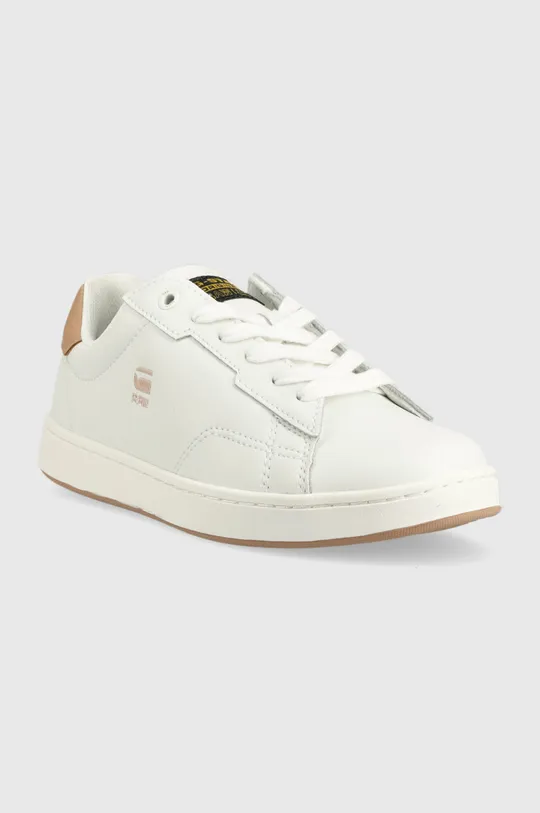 Δερμάτινα αθλητικά παπούτσια G-Star Raw Cadet Pop λευκό