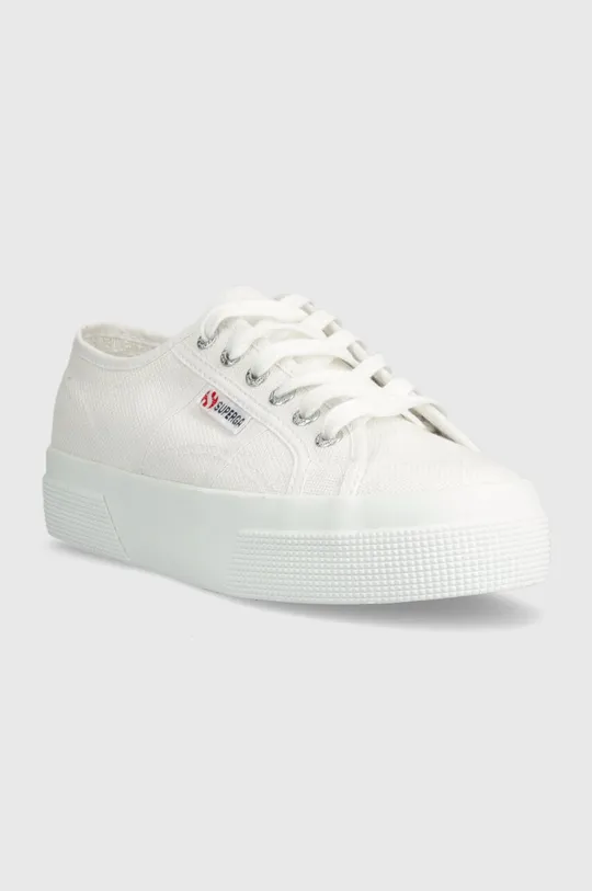 Πάνινα παπούτσια Superga 2740 PLATFORM λευκό