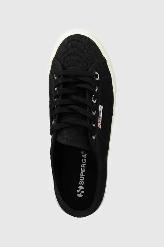 μαύρο Πάνινα παπούτσια Superga 2740 PLATFORM