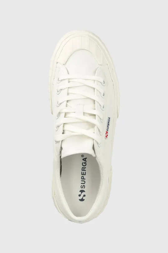 λευκό Πάνινα παπούτσια Superga 2631 STRIPE PLATFORM