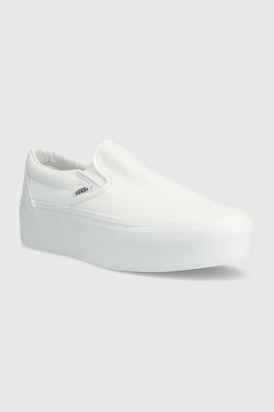 Ниски кецове Vans Classic Slip-On Stackform бял